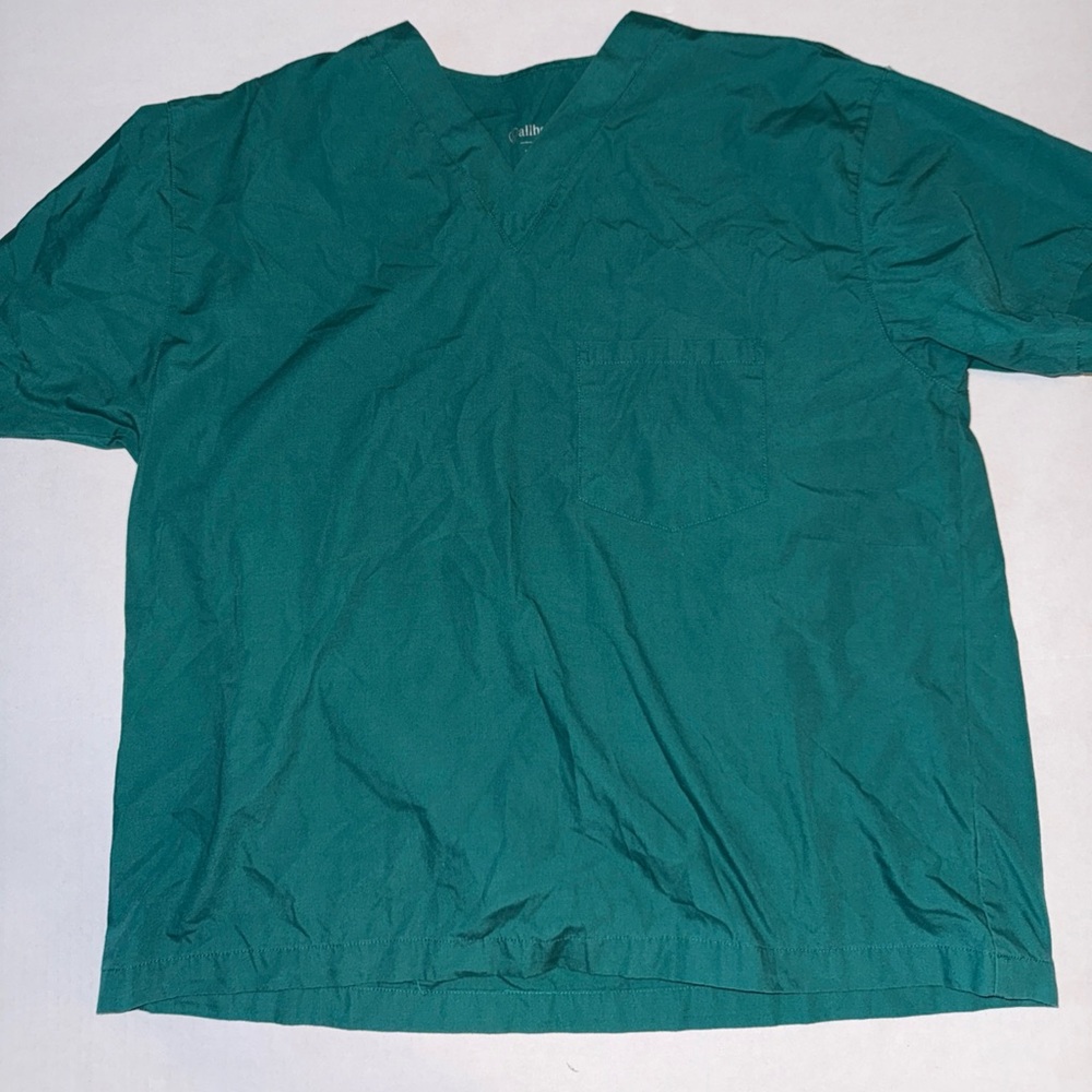 Allheart Scrub Basics UNISEX TOP Size Large Green